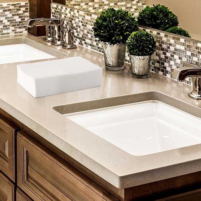 Dry Vibe Disposable Guest Towels (200 Pack), Linen-Feel Bathroom Napkins, Soft Cloth-Like Tissue 12"x17" White