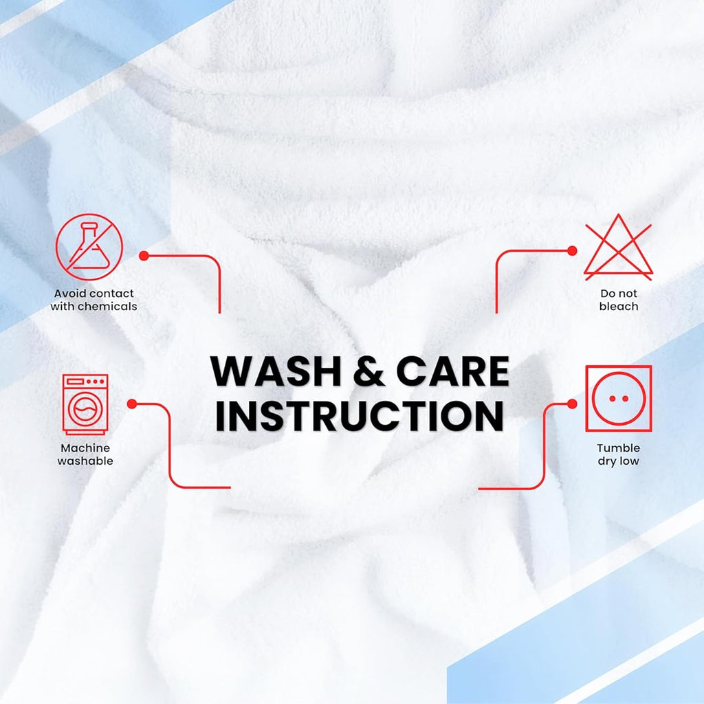 DryVibe Luxury 100% Cotton Bath Towels Set of 4 – Ultra Soft & Highly Absorbent (27x54 Inches, White)